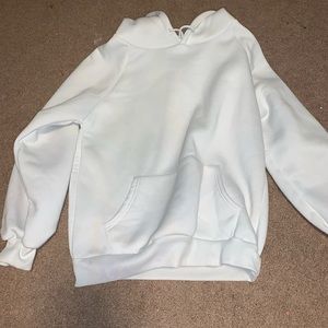 White Hooded Sweatshift
